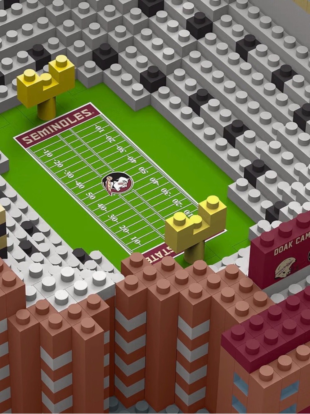 FSU Collegiate Football Stadium Building Set - Toy Stadium Playset